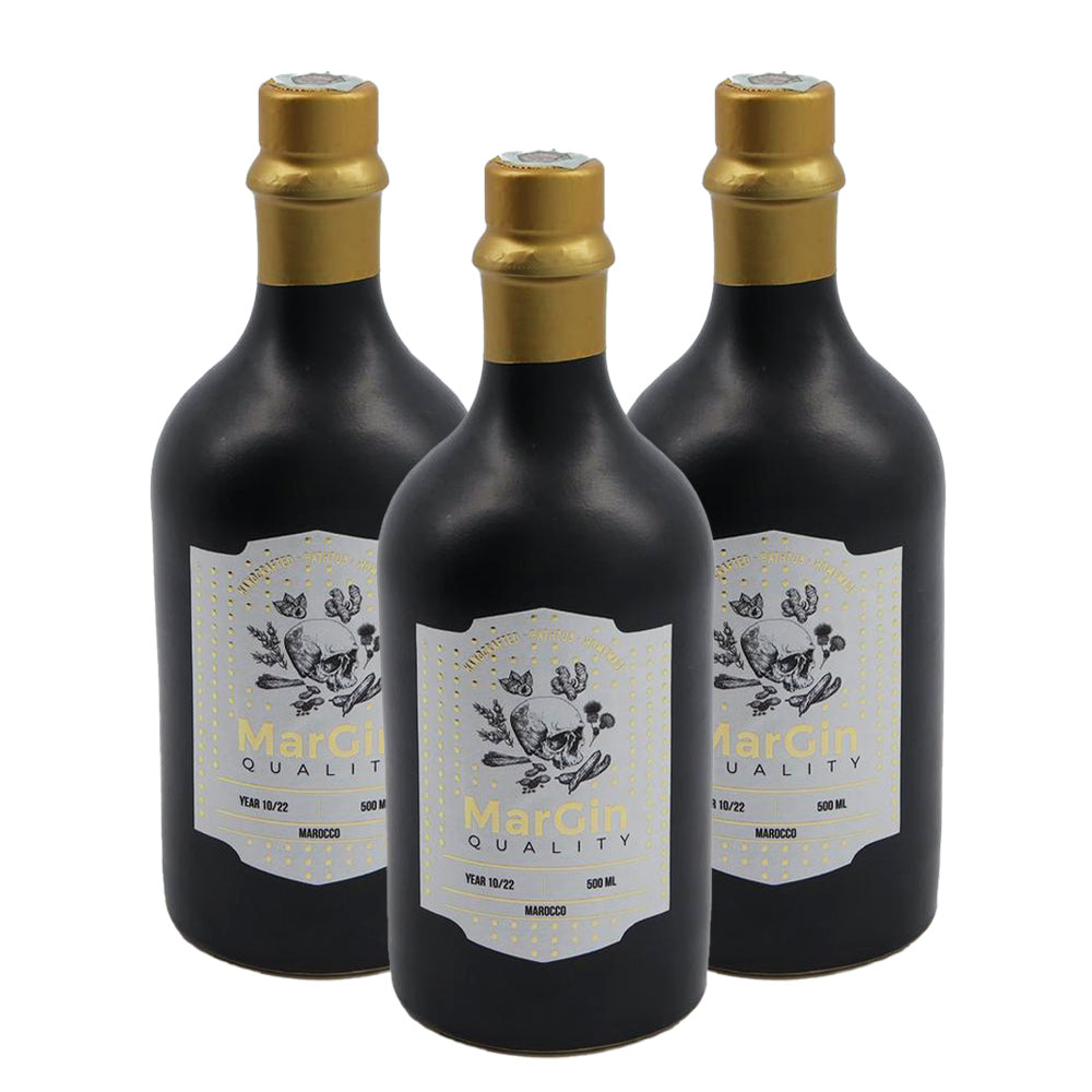 MarGin Quality "Marocco" 45% vol. 500ml - Made in Italy | Confezione da 3
